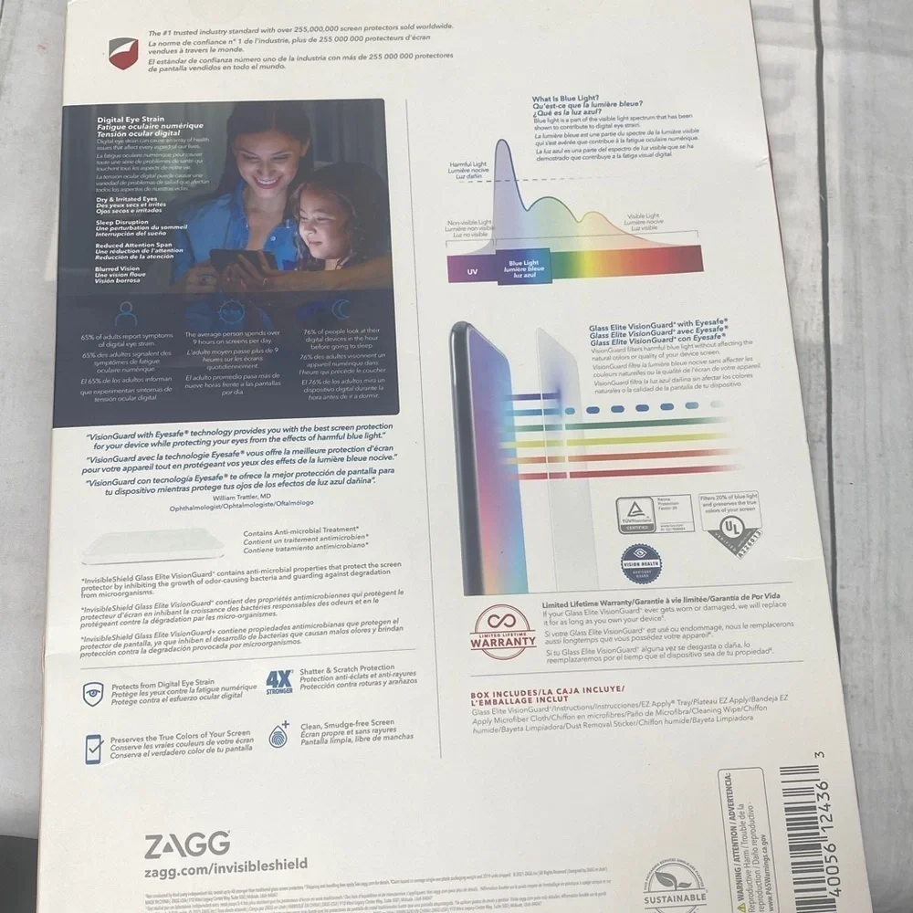 Invisible Shield Glass Elite VisionGuard+Screen Protector for iPad Pro 12.9”